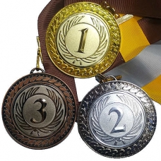 Комплект медалей 70 мм за 1, 2, 3 місця